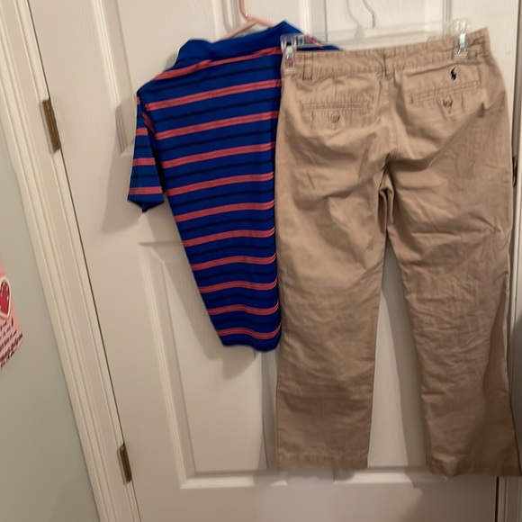 Polo Ralph Lauren khaki pants & shirt - Picture 3 of 16